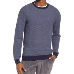 Brax Rick Feel Good Mens Crew Neck Sweater XL Blue Patterned‎ Knitwear